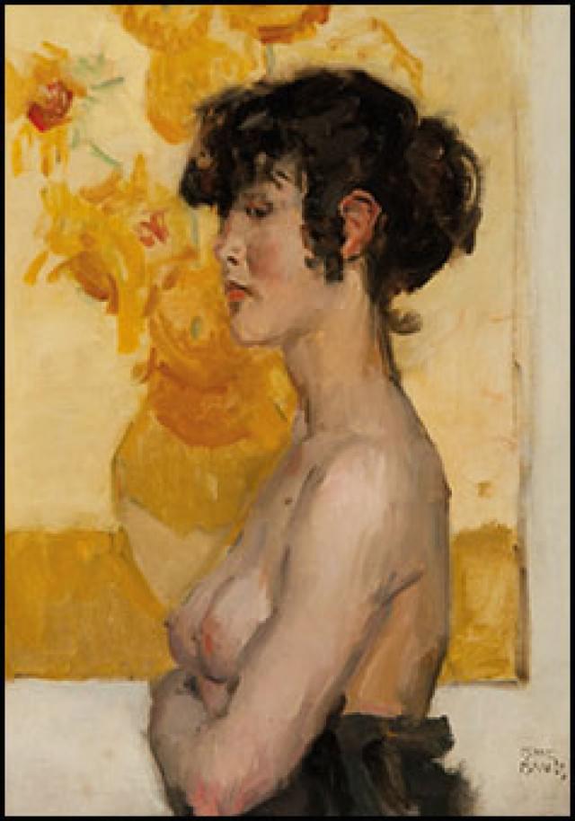 Vrouw in profiel, Isaac Israels, Museum de Fundatie