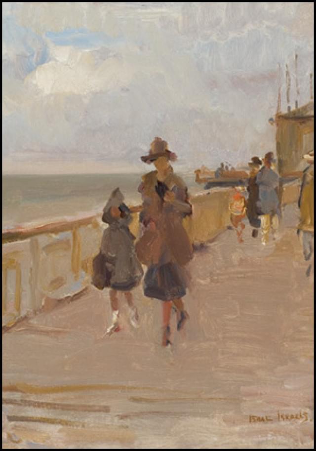 The bright, early spring on the Scheveningen pier, Isaac Israels