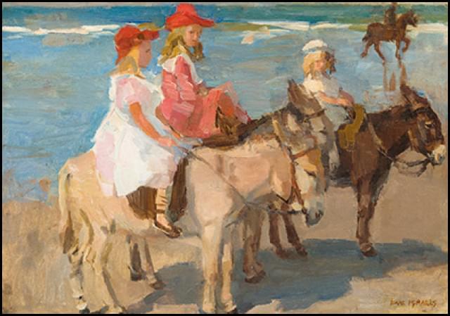 Children on the beach, Isaac Israels